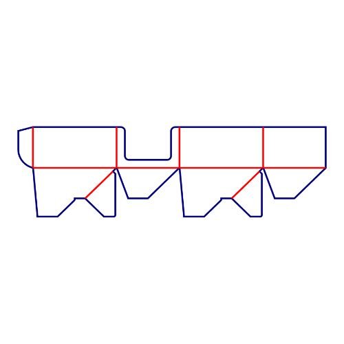 Shelf-ready Corrugated Box template-Custom Corrugated Box